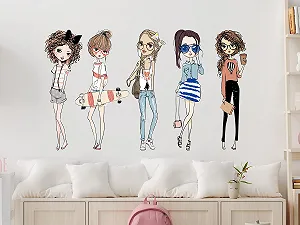 Наклейка на стіну GRAZDesign Подружки-тінейджери 100 x 57 см - Фото 1