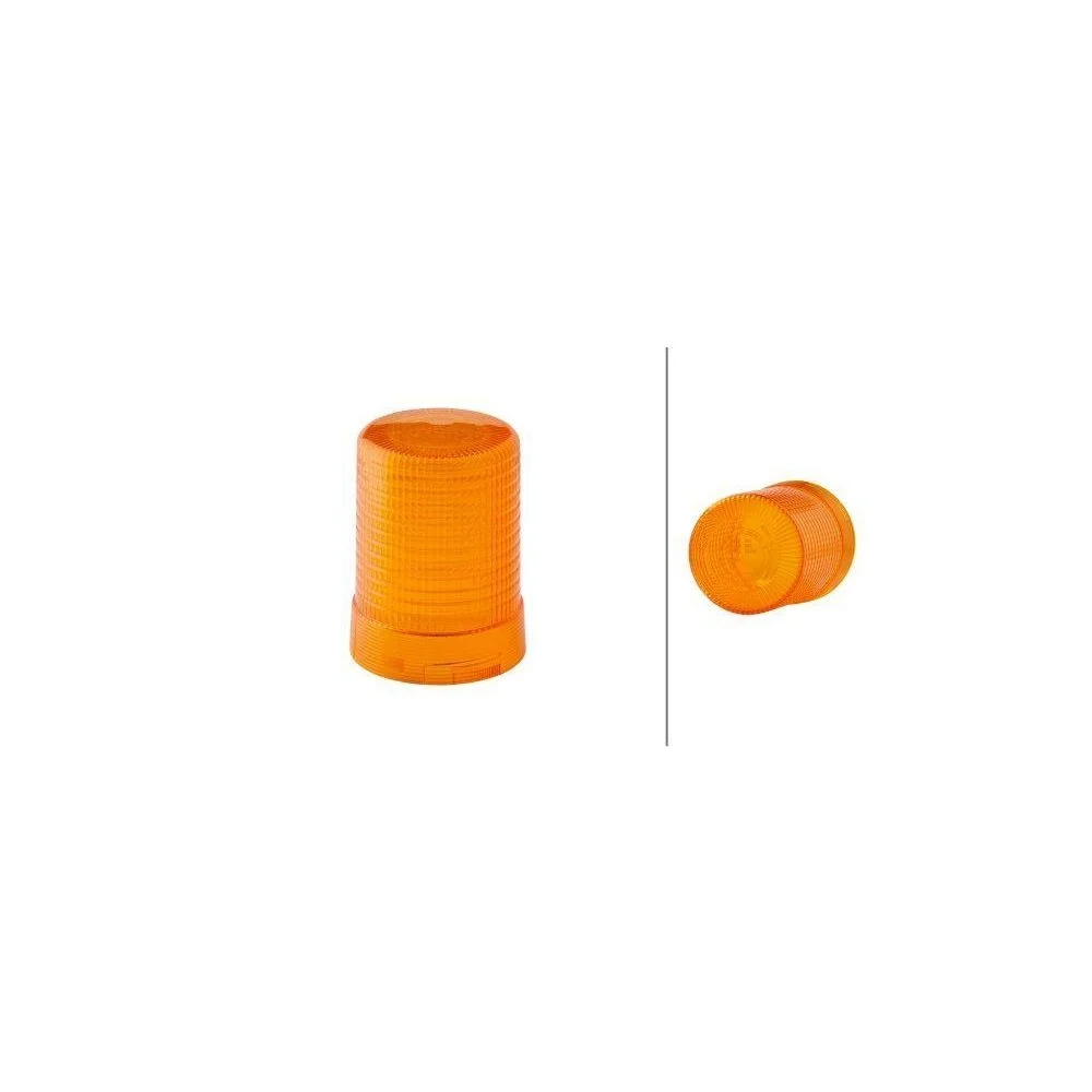 Скляний плафон, проблисковий маячок HELLA 9EL 856 416-001 для DAF MAN MERCEDES-BENZ, фото №1