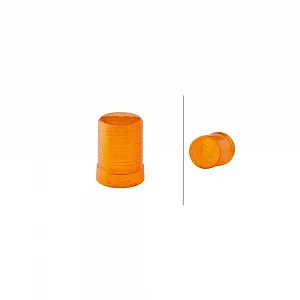 Скляний плафон, проблисковий маячок HELLA 9EL 856 416-001 для DAF MAN MERCEDES-BENZ - Фото 1