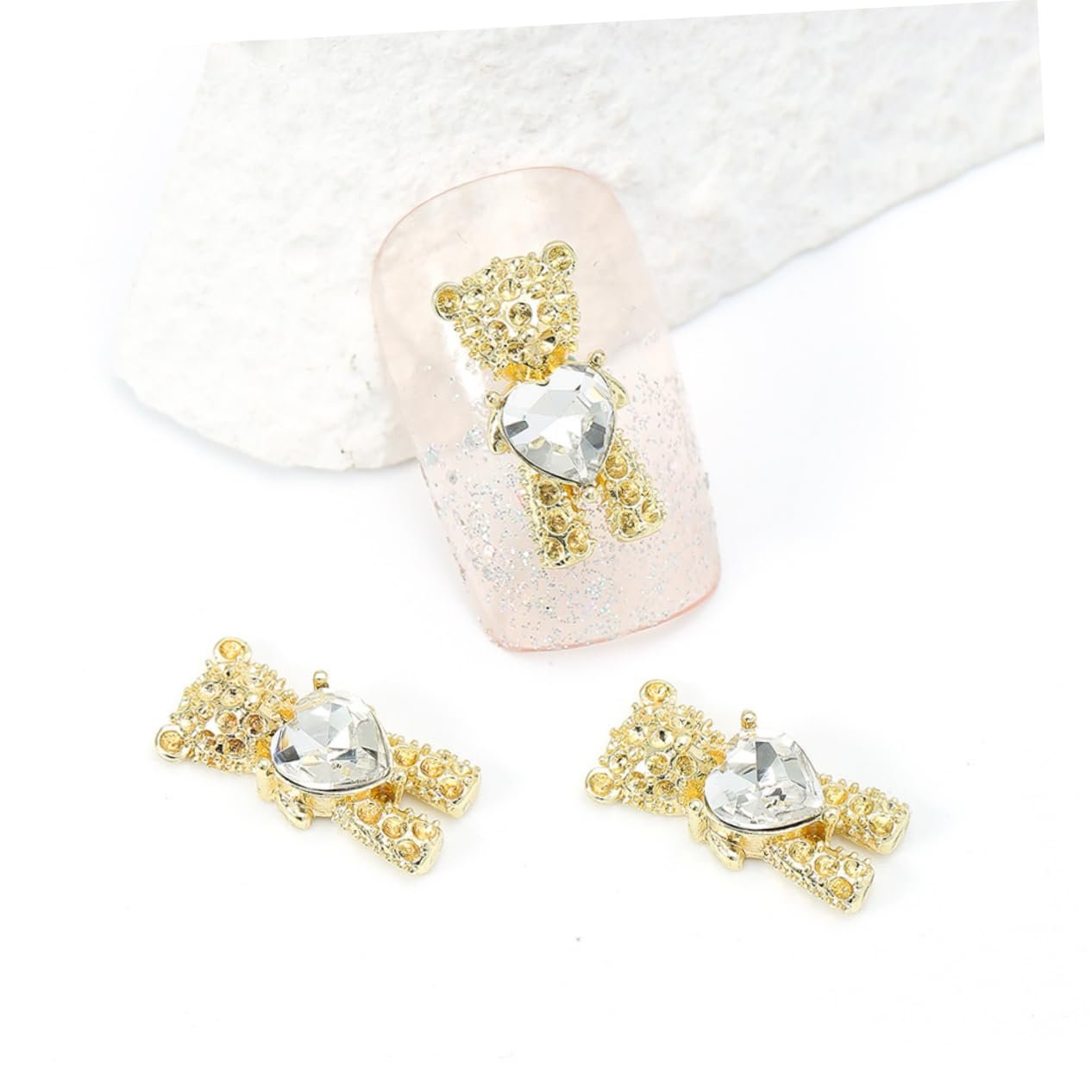 Стразы для маникюра FRCOLOR 20 шт., украшения в виде медвежат, креативные украшения для ногтей, стразы в форме сердца, фото №6 Стразы для маникюра FRCOLOR 20 шт., украшения в виде медвежат, креативные украшения для ногтей, стразы в форме сердца, фото №6