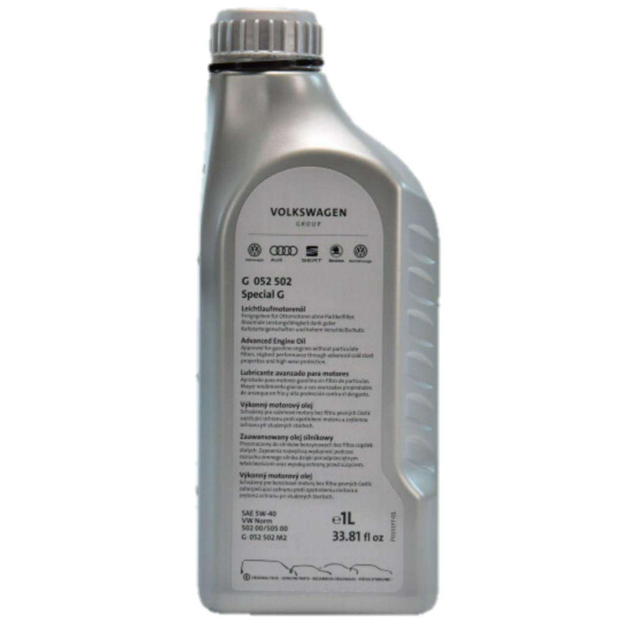 ᐉ Моторное масло VAG Special G 5W-40 1л GS55502M2 (P09258NJ)
