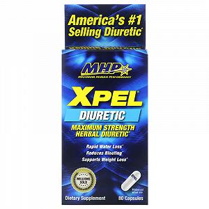 Мочегонное средство Mhp XPEL Maximum Strength Herbal Diuretic 80 Capsules - Фото 1