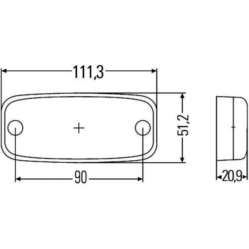 Габаритний ліхтар HELLA 2PG 345 600-401 для DAF SCANIA VAN HOOL ATLAS COPCO, фото №3