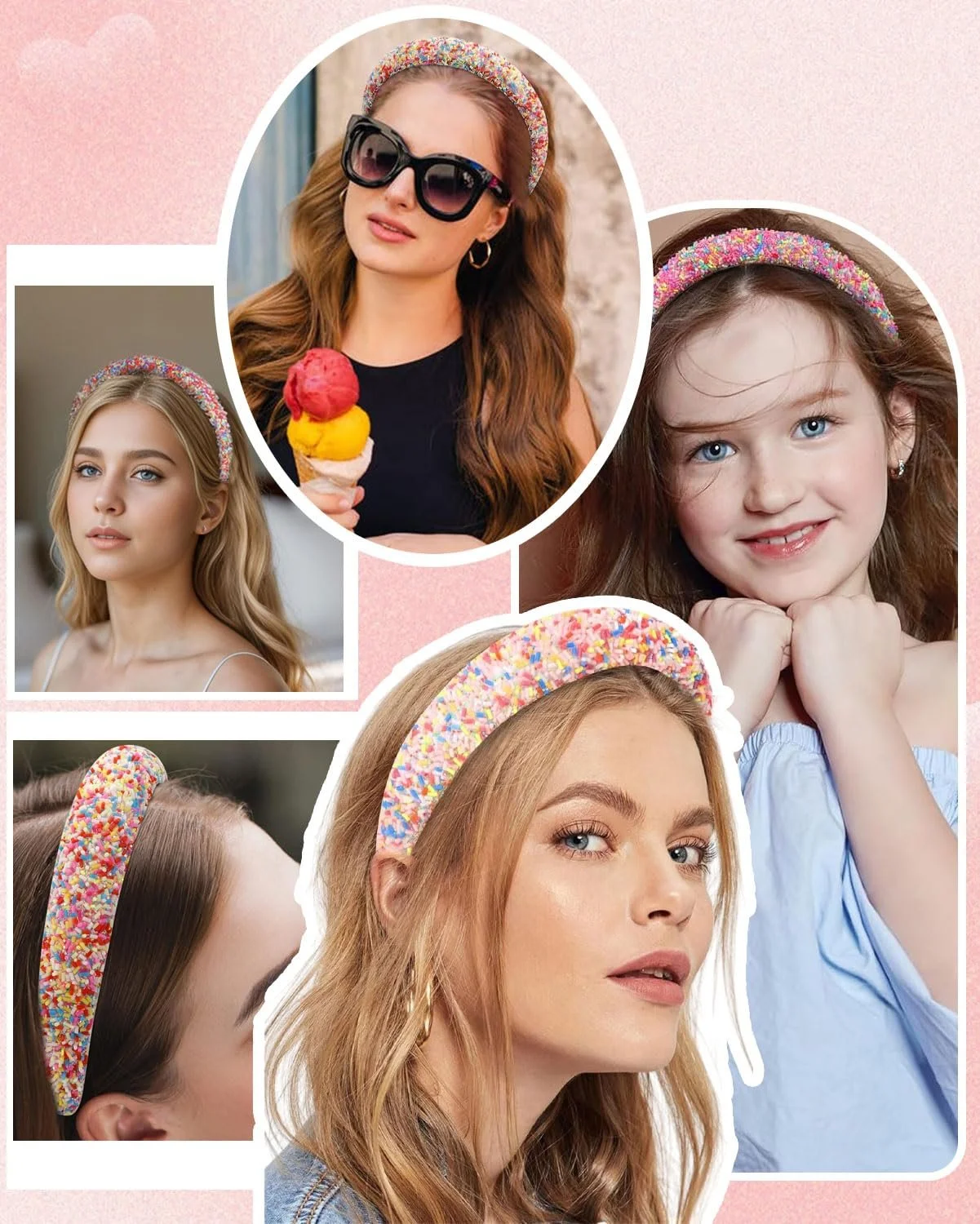 Обруч Широкий Женский Блестящий, фото №5