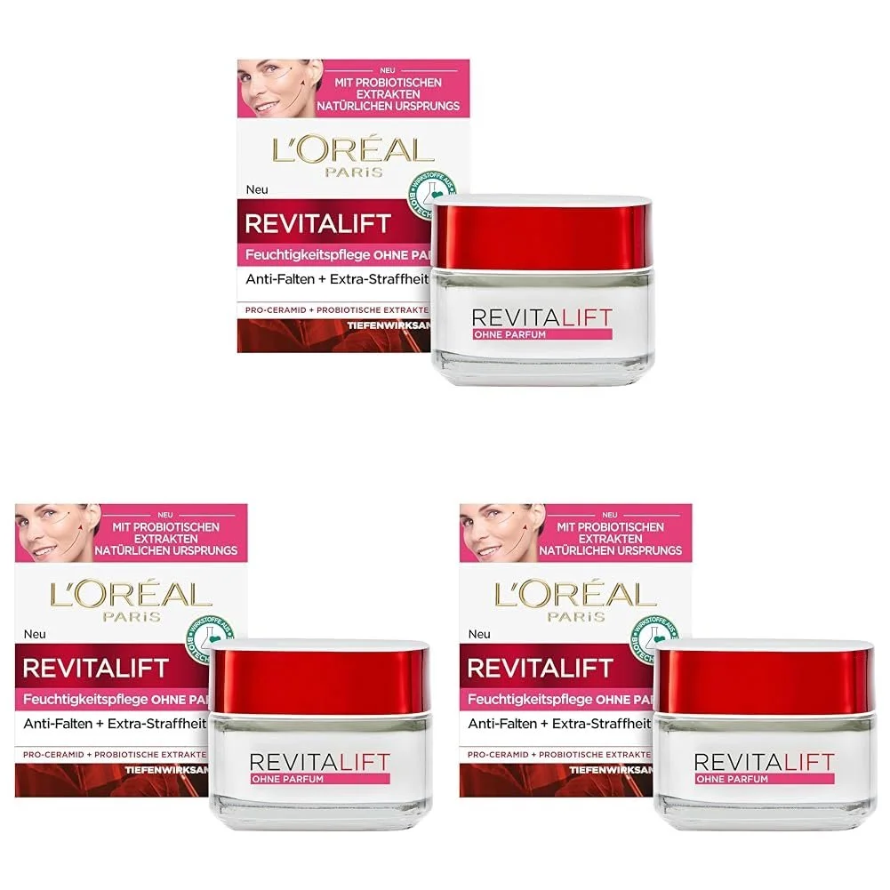 Денний крем L'Oréal Paris Revitalift Classic зволожувальний антивіковий без парфумованих віддушок 50 мл (упаковка з 3 шт), фото №1 Денний крем L'Oréal Paris Revitalift Classic зволожувальний антивіковий без парфумованих віддушок 50 мл (упаковка з 3 шт), фото №1