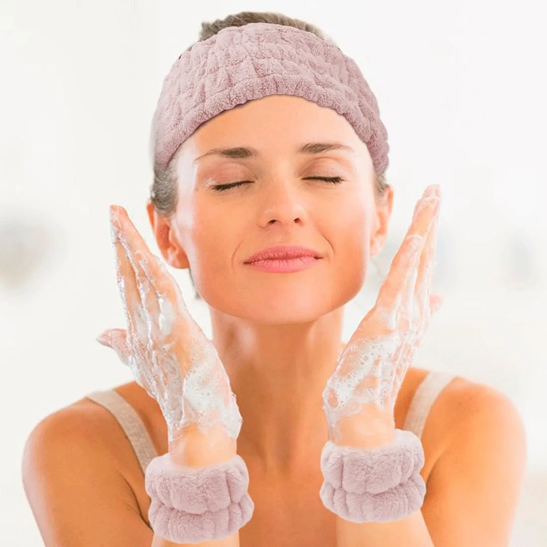 Жіноча пов'язка на голову, еластична, фото №4