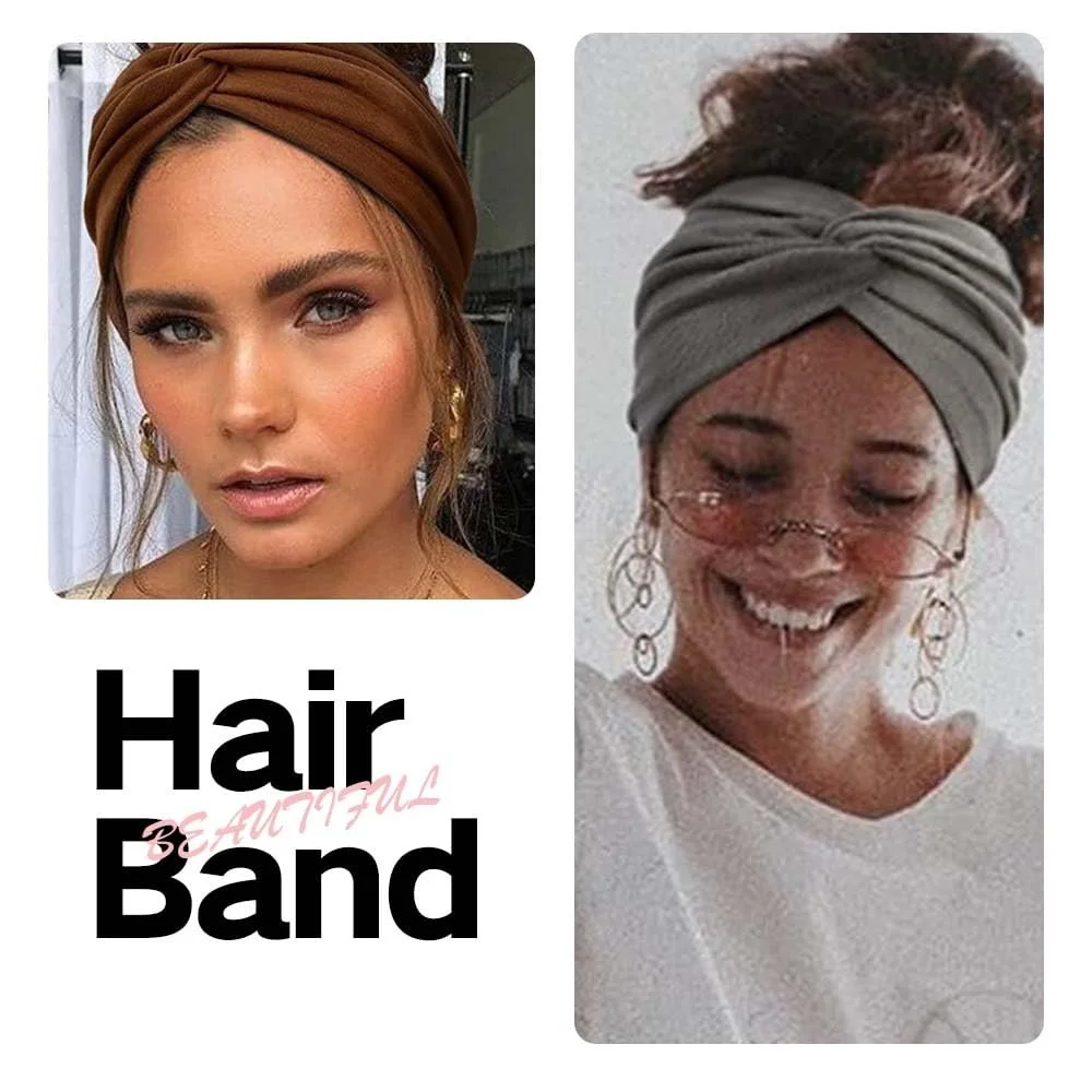 Повязка на голову Эластичная широкая, фото №2