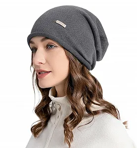 Шапка ZLYC Вязаная зимняя из шерсти и кашемира - Фото 1