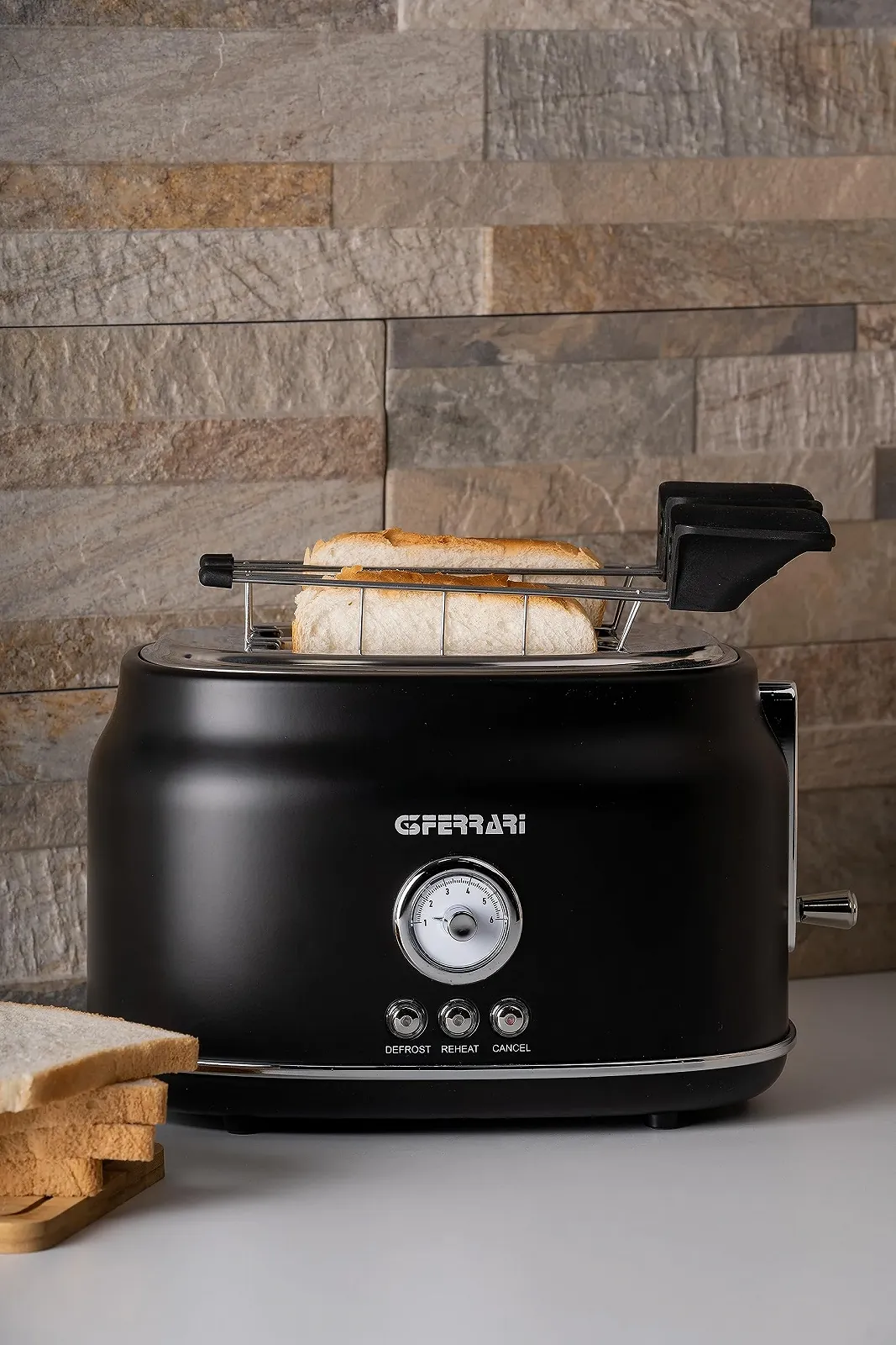 Тостер G3ferrari Artista G10134 Нержавіюча сталь Чорний, фото №2