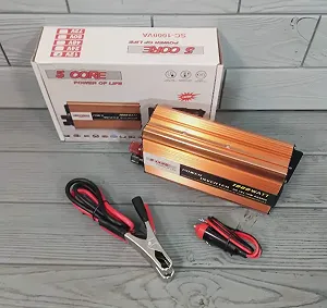 Преобразователь напряжения 12V-220V 1000W/инвертор автомобильный 1000W 12 V UN-3054 work 660W - Фото 1