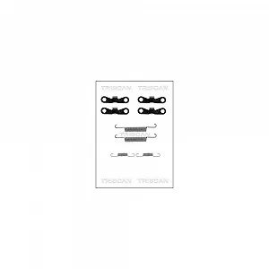 Комплект аксессуаров, колодки стояночного тормоза TRISCAN 8105 272575 задняя ось - Фото 1