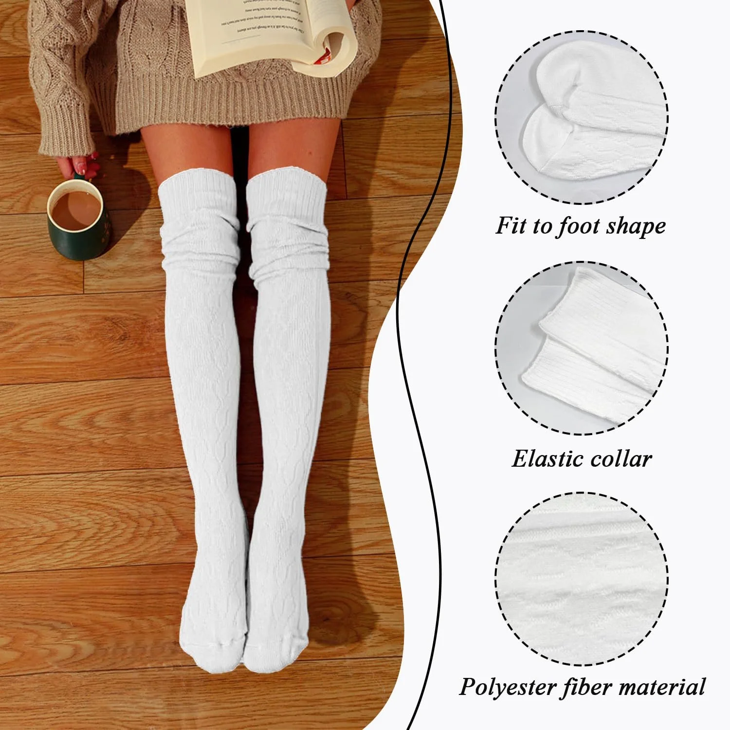 Жіночі шкарпетки до коліна, фото №3