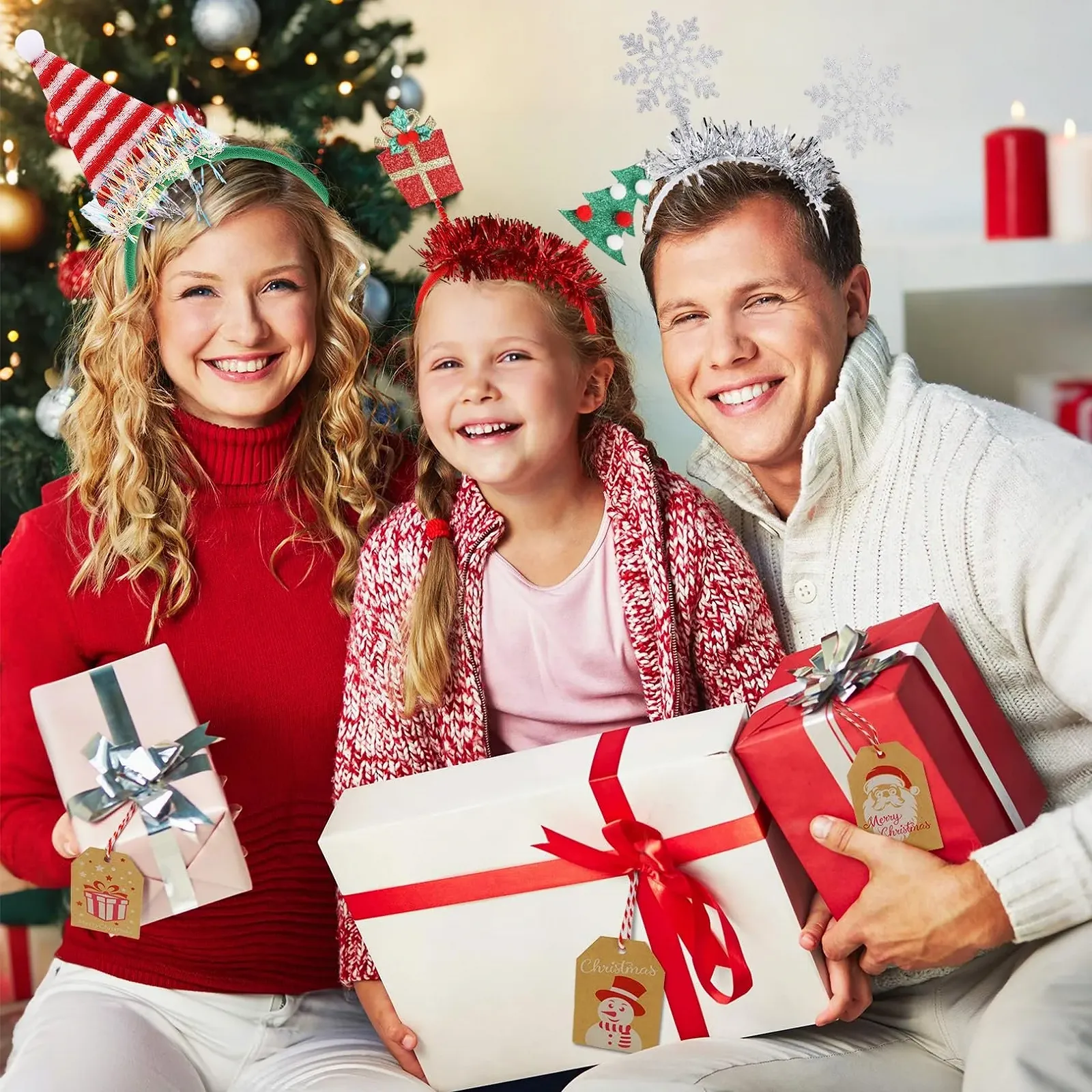 Обруч Рождественские олени, 3 шт., фото №5 Обруч Рождественские олени, 3 шт., фото №5