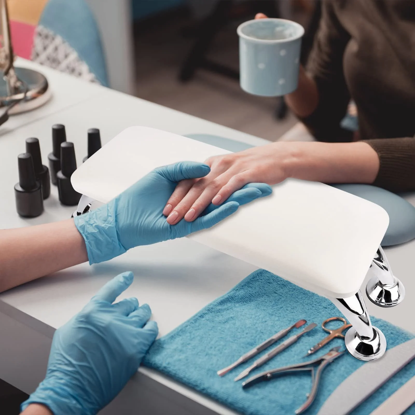 Підставка для рук для манікюру Talifoca, подушка, фото №7