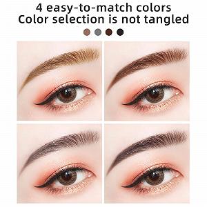 Олівець для брів Zirkel doppelseitiger водостійкий стійкий невицвітаючий з маленьким трикутним олівцем для брів і блискучою щіткою C One Size synthetic.ua - Фото 1