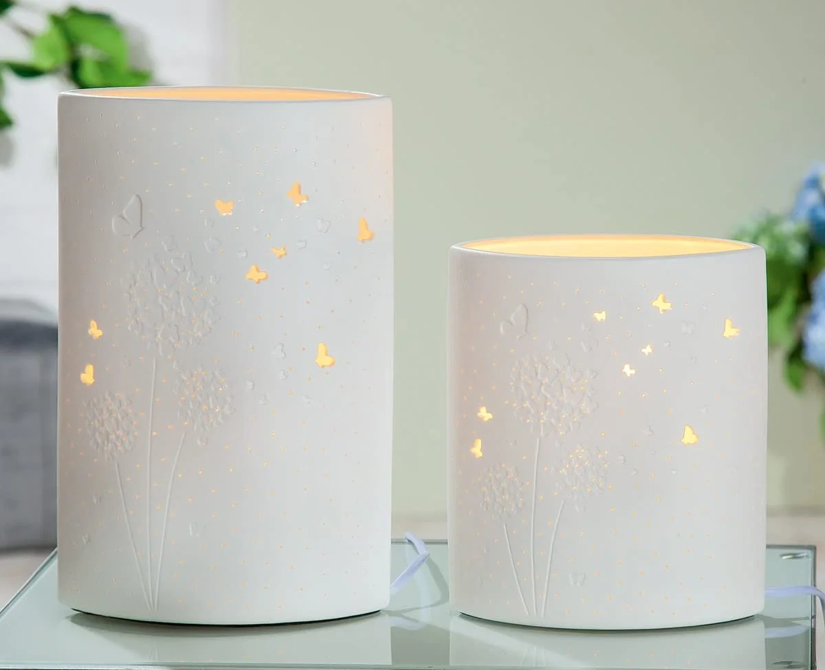 Настільна лампа GILDE Prickel 32317 Кульбаба декоративна В20 см Біла, фото №2