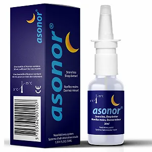 Спрей від хропіння Asonor для спокійного та відновлюючого сну запобігає некомфортному шуму хропіння - Фото 1