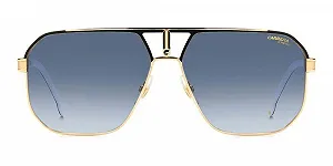 Унісекс Сонцезахисні Окуляри Carrera 1062/S 62/14/145 2M2/08 Чорний Золотий synthetic.ua - Фото 1