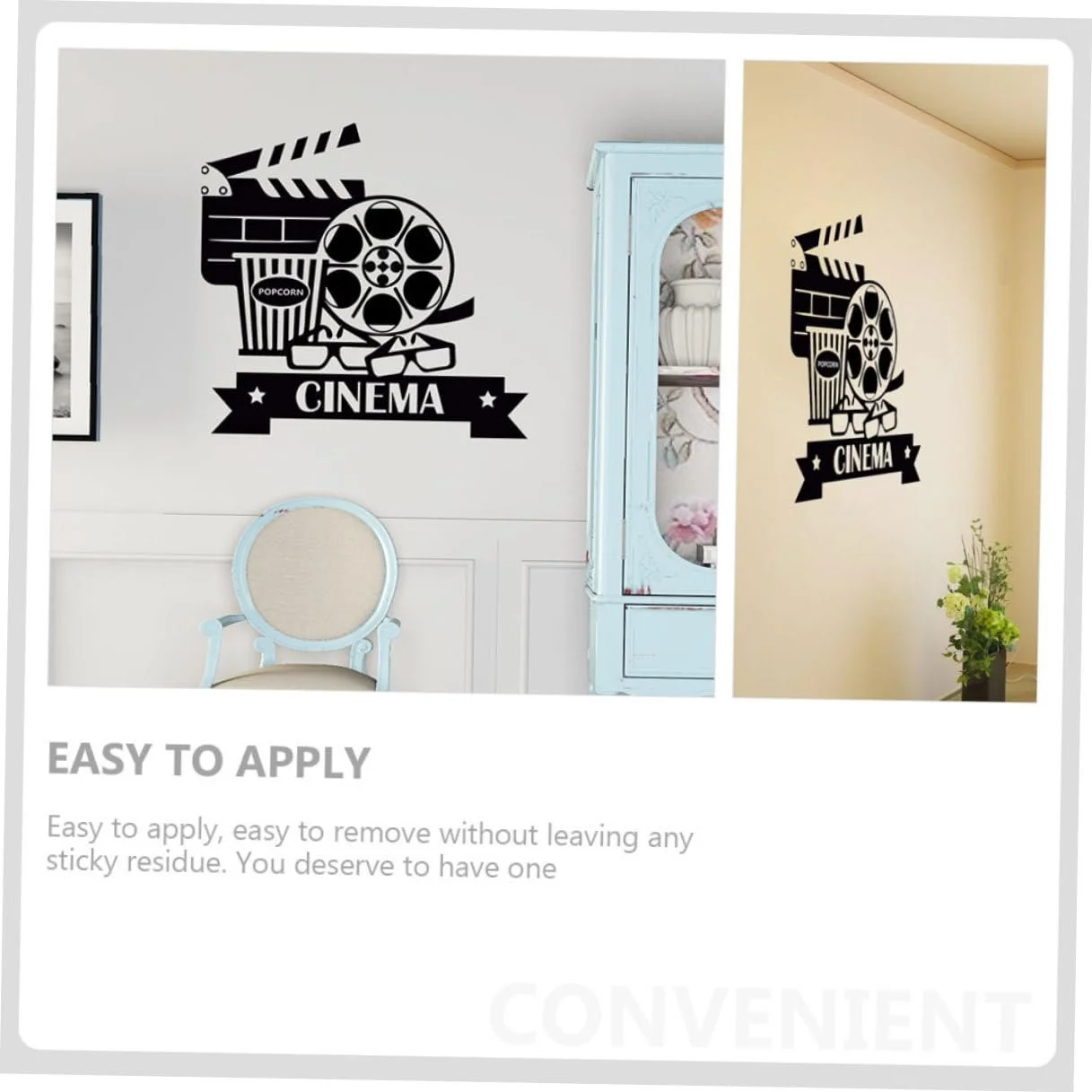 Наклейка на стіну NOLITOY Кіно Самоклеюча ПВХ, фото №8