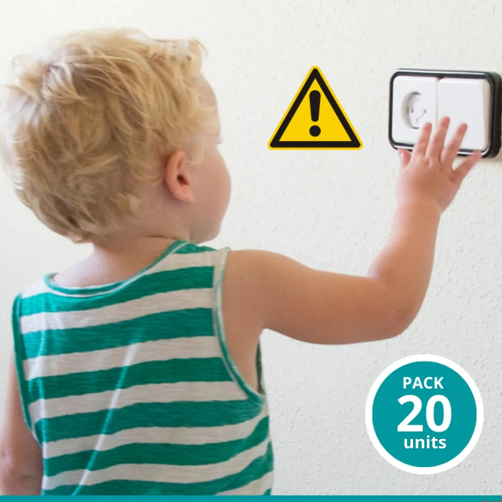 Защитные заглушки для розеток HOMYBABY с поворотным механизмом тип E 20 шт., фото №3