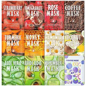 Набір тканинних масок для щоденного догляду 12 шт - Фото 1