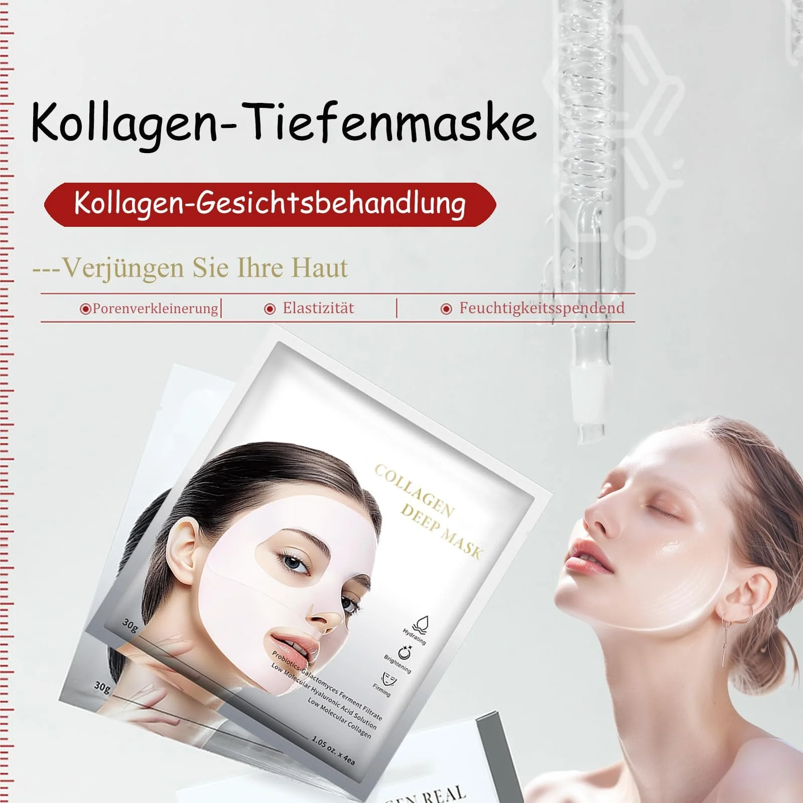 Маска Soleneva Collagen The More You Put On The Thinner Sleep Masks, фото №3