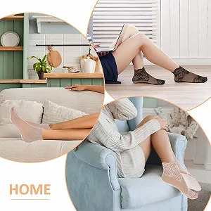 Шкарпетки з рюшами Ouligay, 5 пар, універсальний розмір synthetic.ua - Фото 1