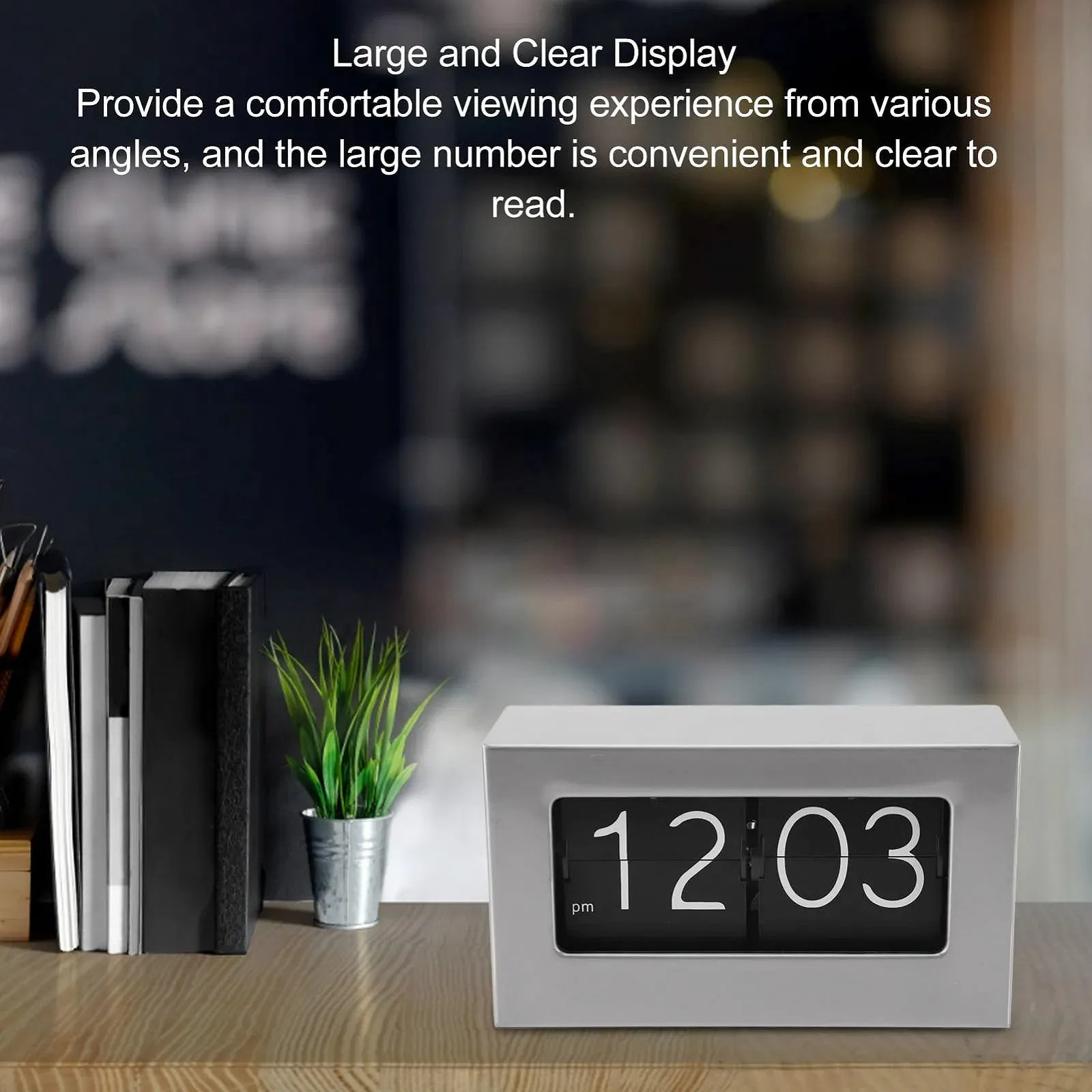 Настільний годинник Retro Storm 70 мм, складаний, чорний, фото №8