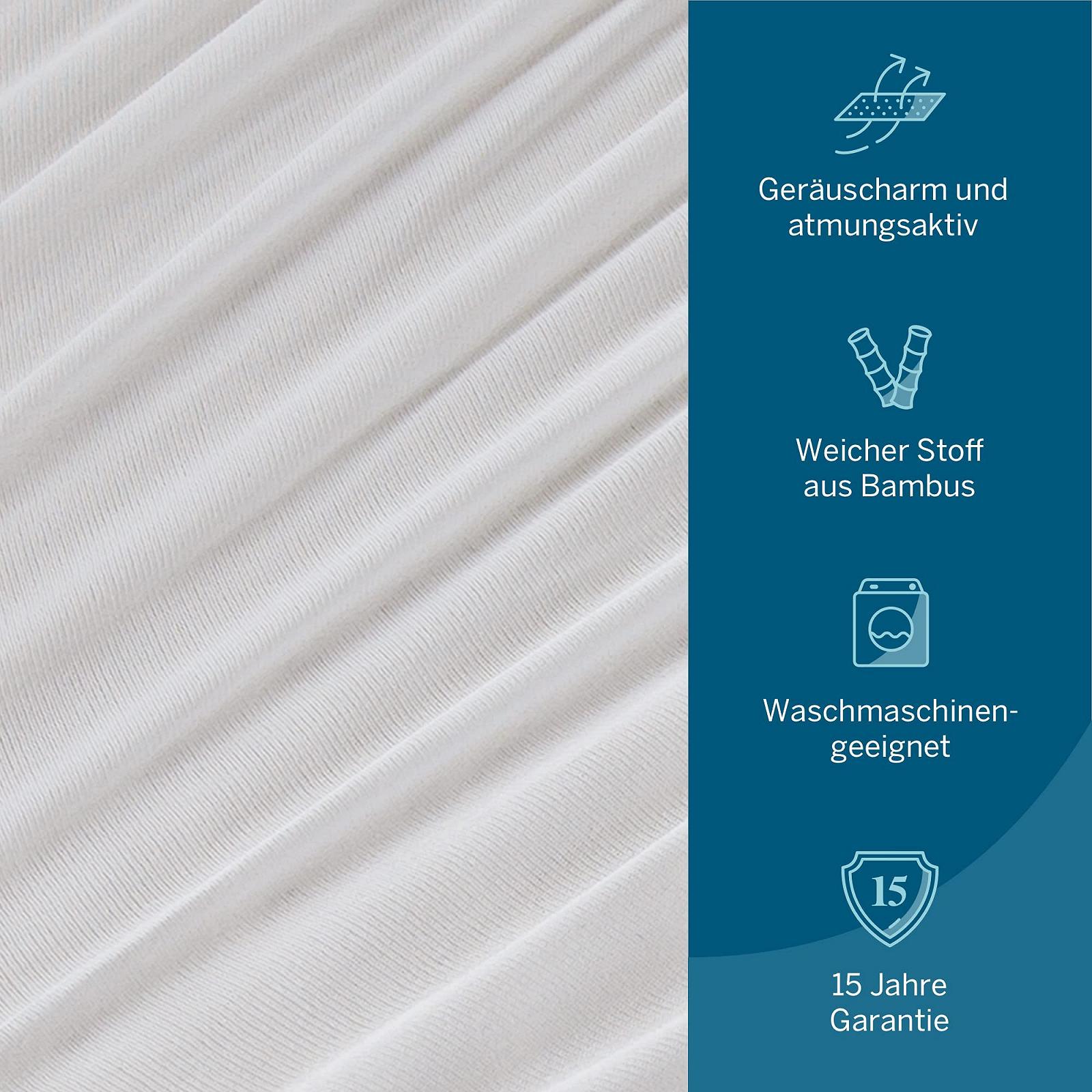 Наматрасник LUCID Premium Rayon Bamboo Jersey Водонепроницаемый 140 x 200 см, фото №4