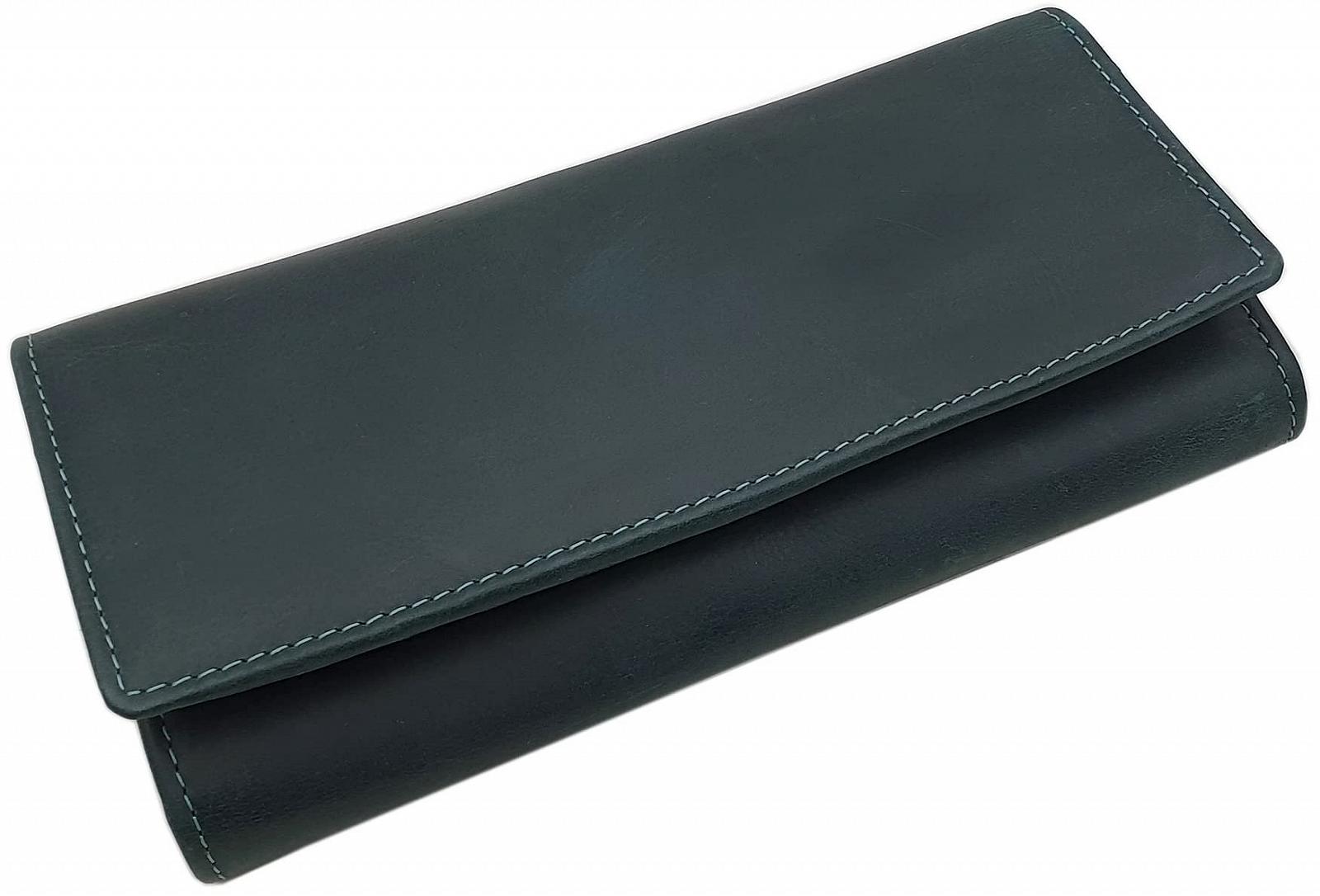 Гаманець myledershop Великий Жіночий З Натуральної Шкіри З RFID та NFC Захистом Темно-зелений, фото №1