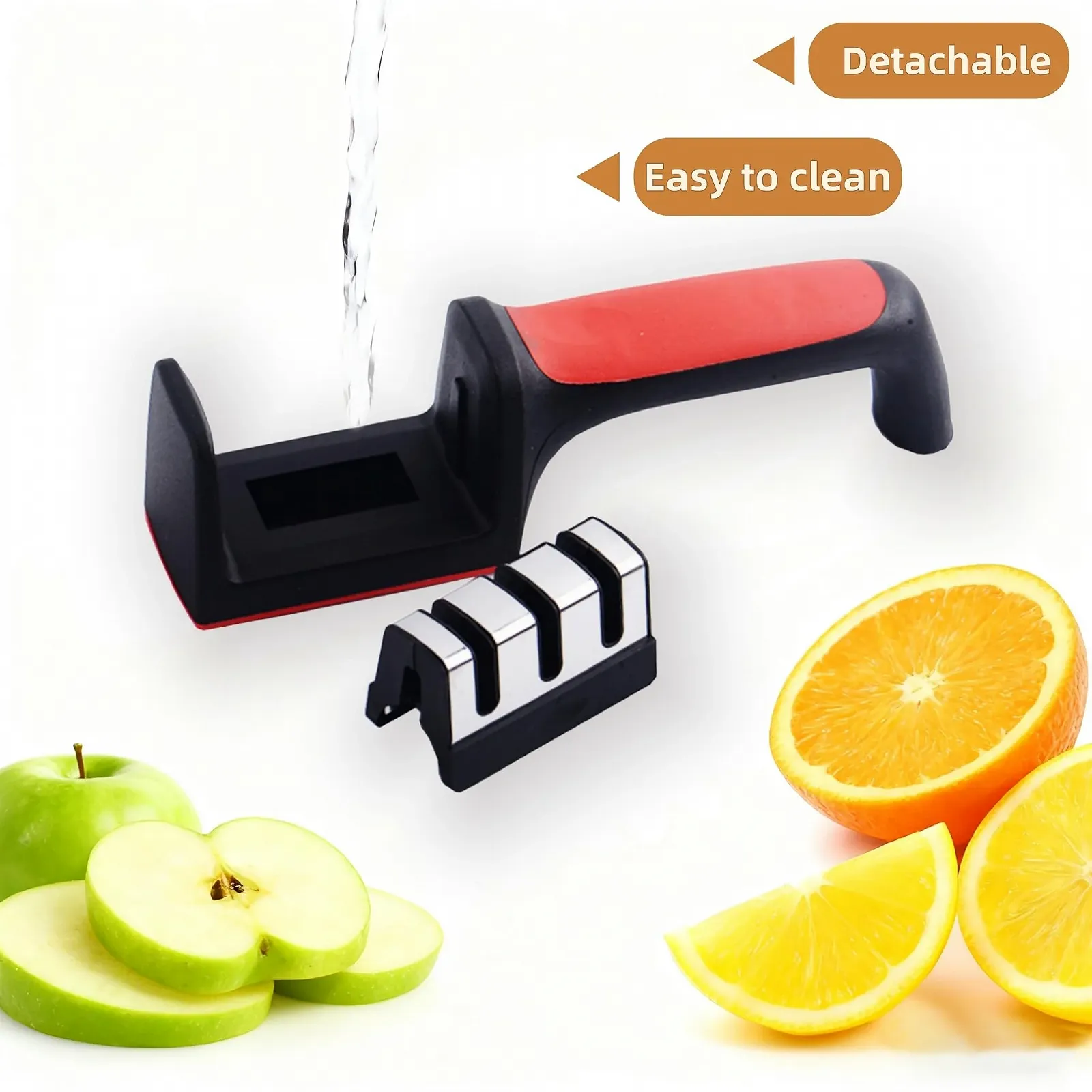 Точилка для ножів Boobeen багатофункціональна триступенева ручна прецизійна з фіксованим кутом, фото №2 Точилка для ножів Boobeen багатофункціональна триступенева ручна прецизійна з фіксованим кутом, фото №2