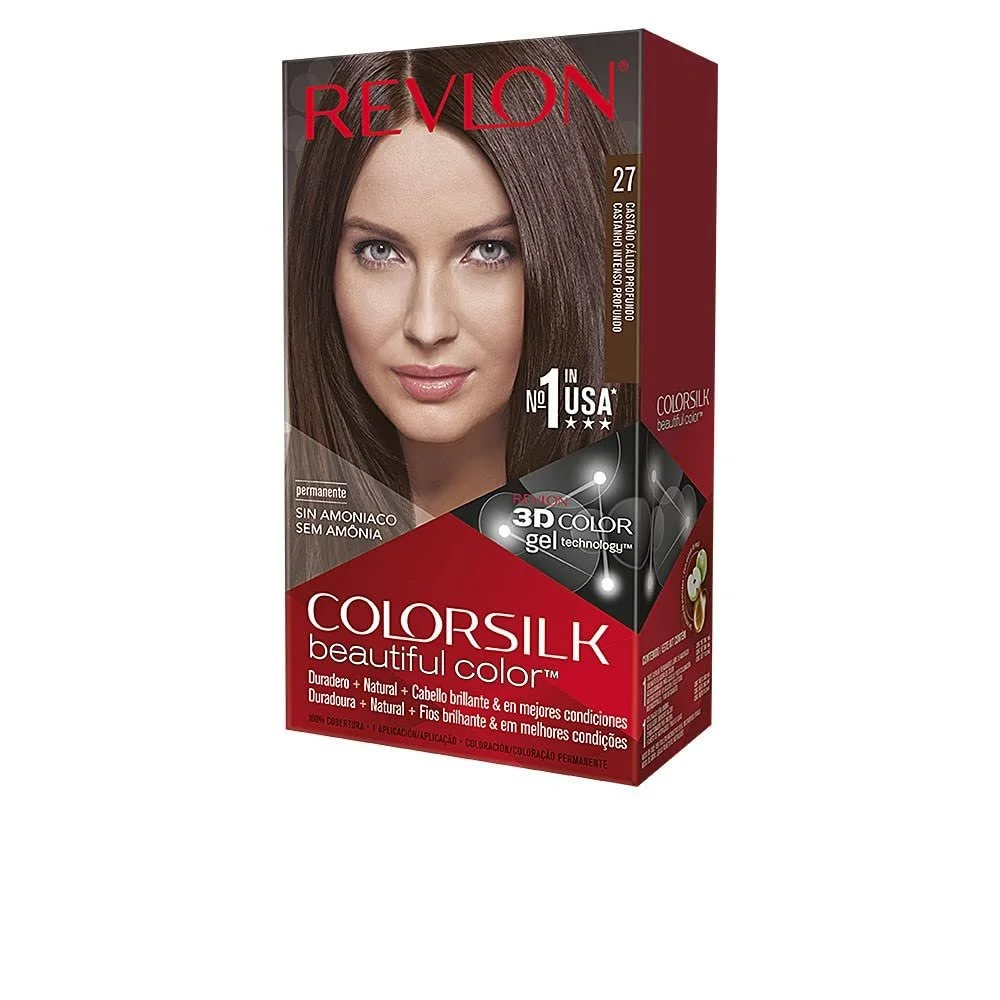 Краска для волос Revlon Colorsilk 27 Deep Rich Brown, фото №1 Краска для волос Revlon Colorsilk 27 Deep Rich Brown, фото №1