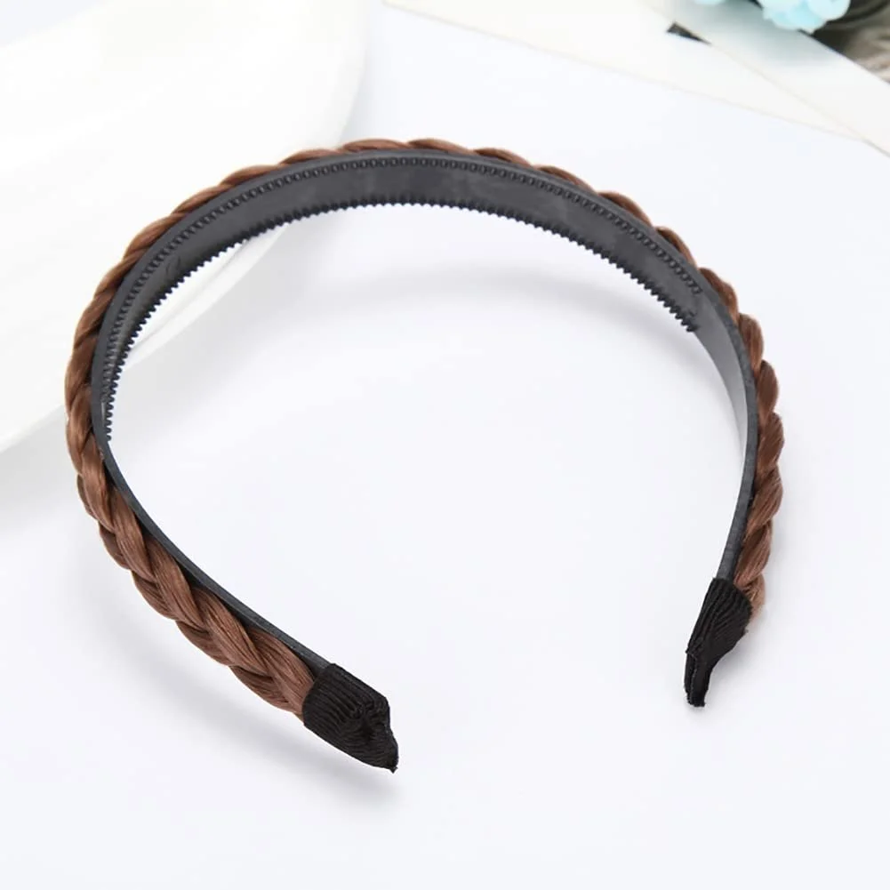 Обруч Плетене Синтетичне Волосся 1.5 см, 4 шт, фото №7