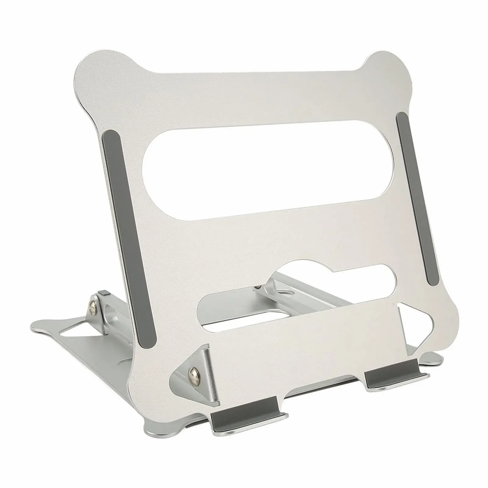 Підставка для ноутбука Настільна підставка Складна Легка Портативна Регульований кут з силіконовими накладками, фото №1