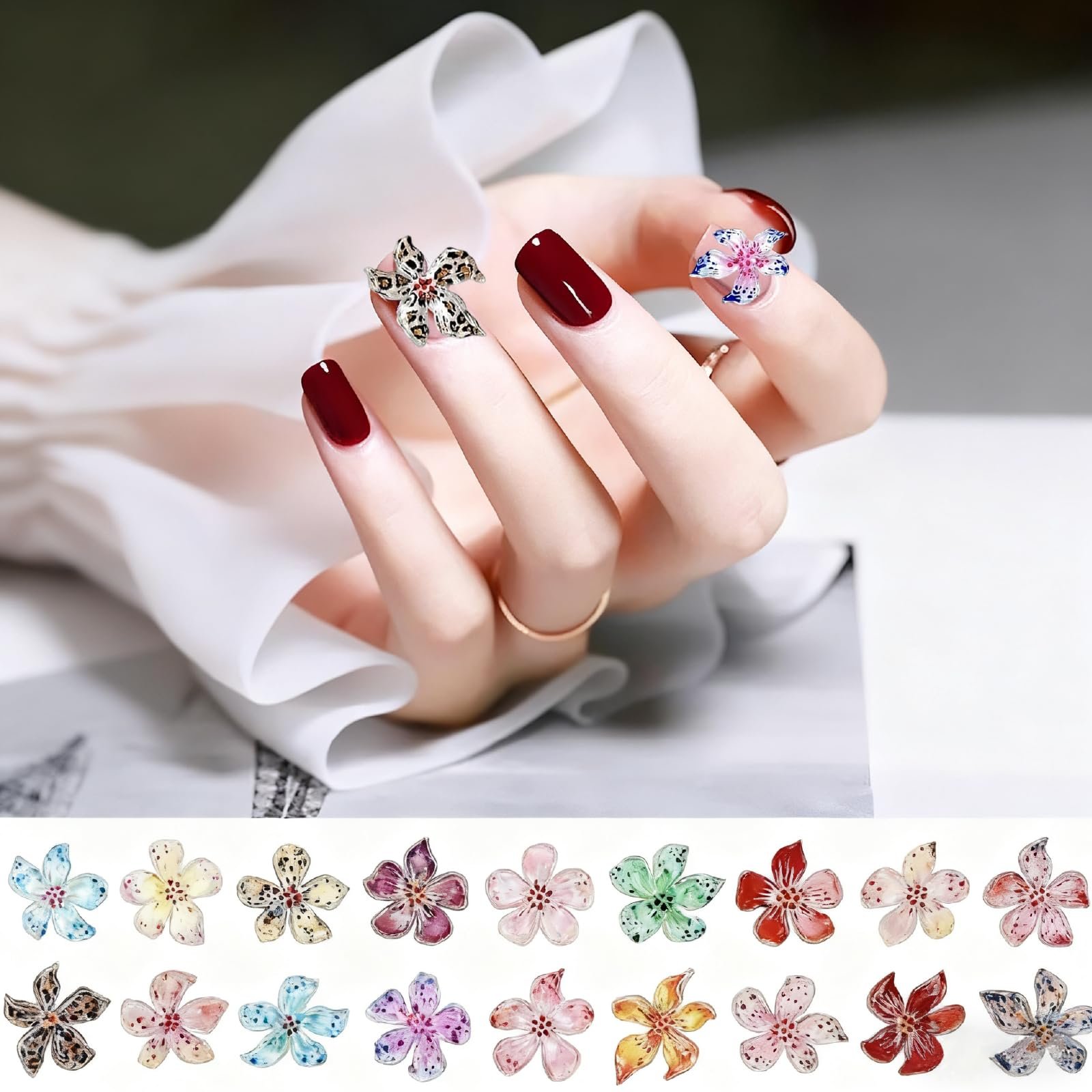 Квіти, каміння та смола, 60 шт, фото №6