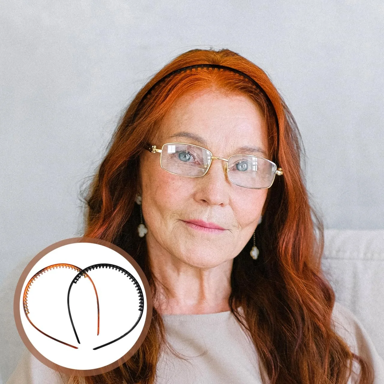 Обруч для волосся Пластик, 2 шт, фото №5