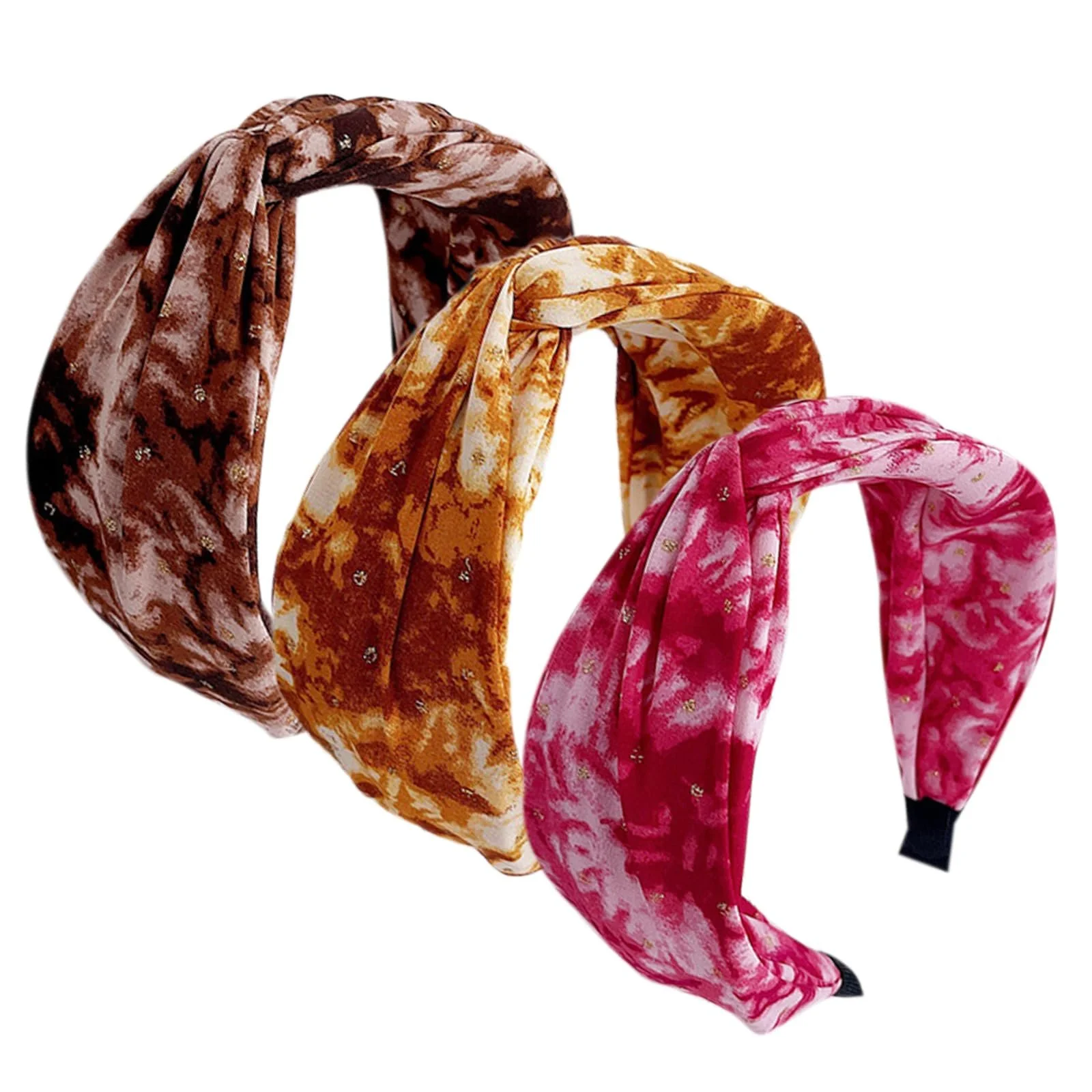 Широка Обруч на Голову Тканинна Еластична, фото №4