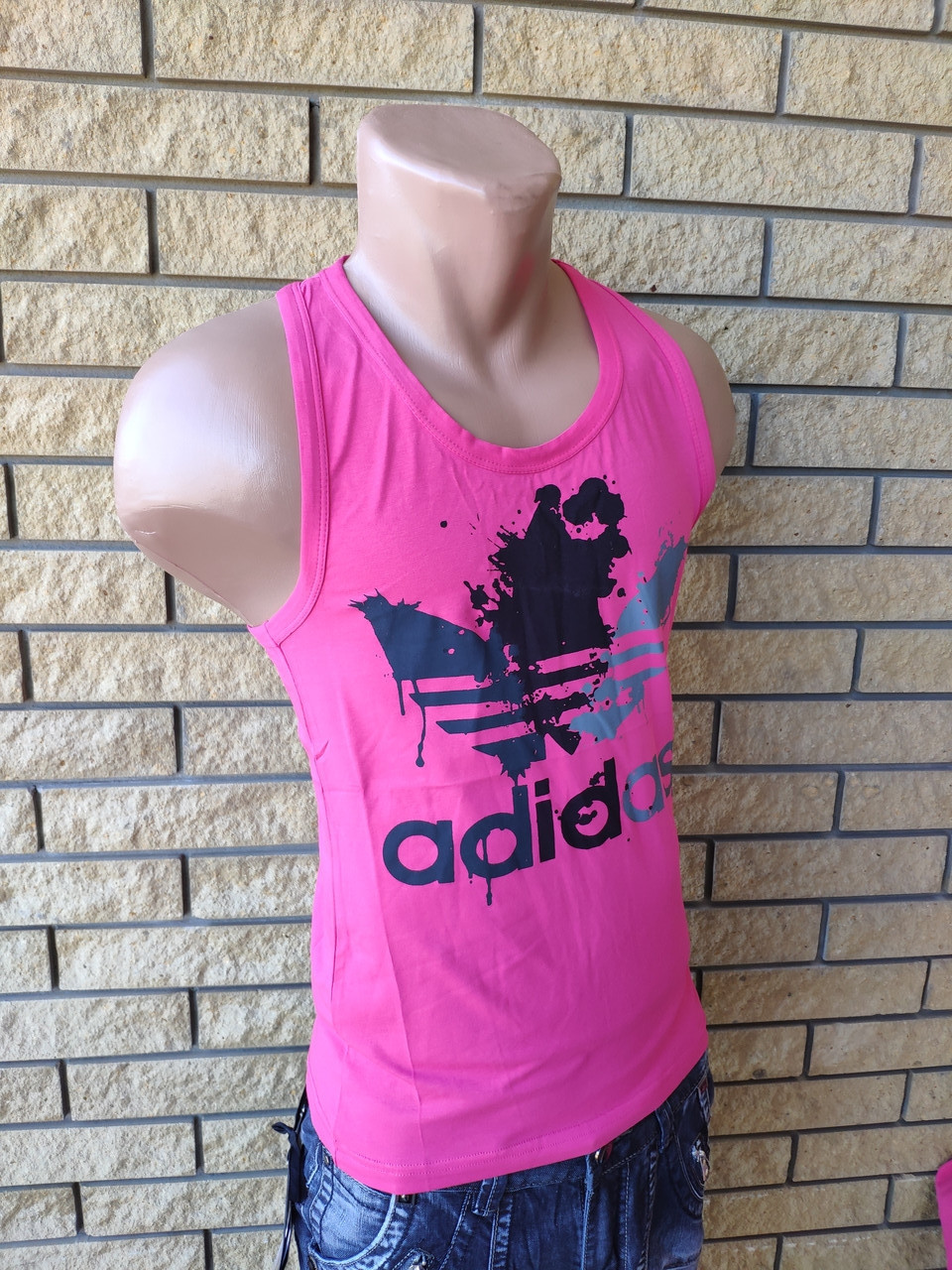 Футболка майка-борцовка мужская брендовая ADIDAS Турция, фото №4 Футболка майка-борцовка мужская брендовая ADIDAS Турция, фото №4