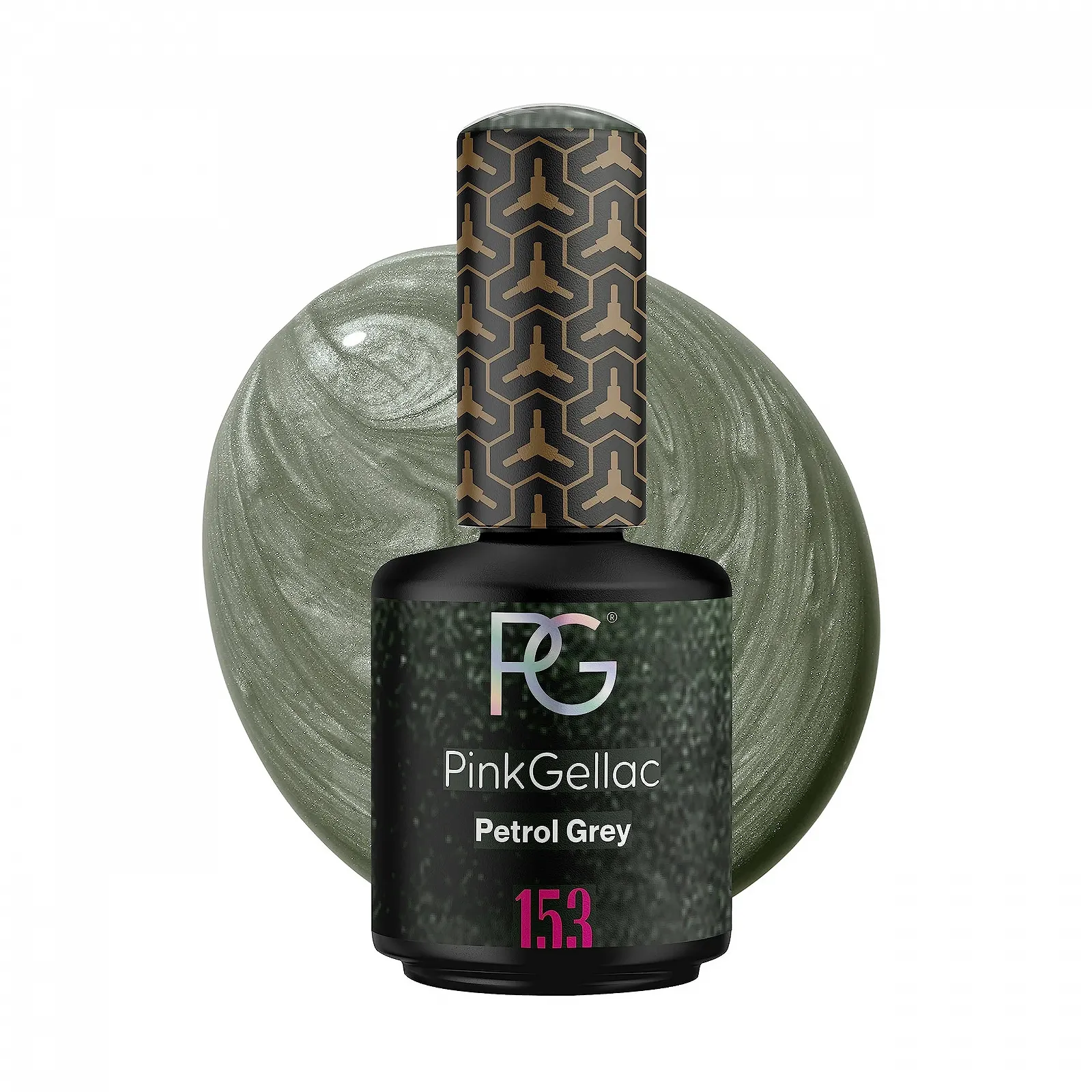 Гель-лак Pink Gellac Petrol Grey 15 мл, фото №1