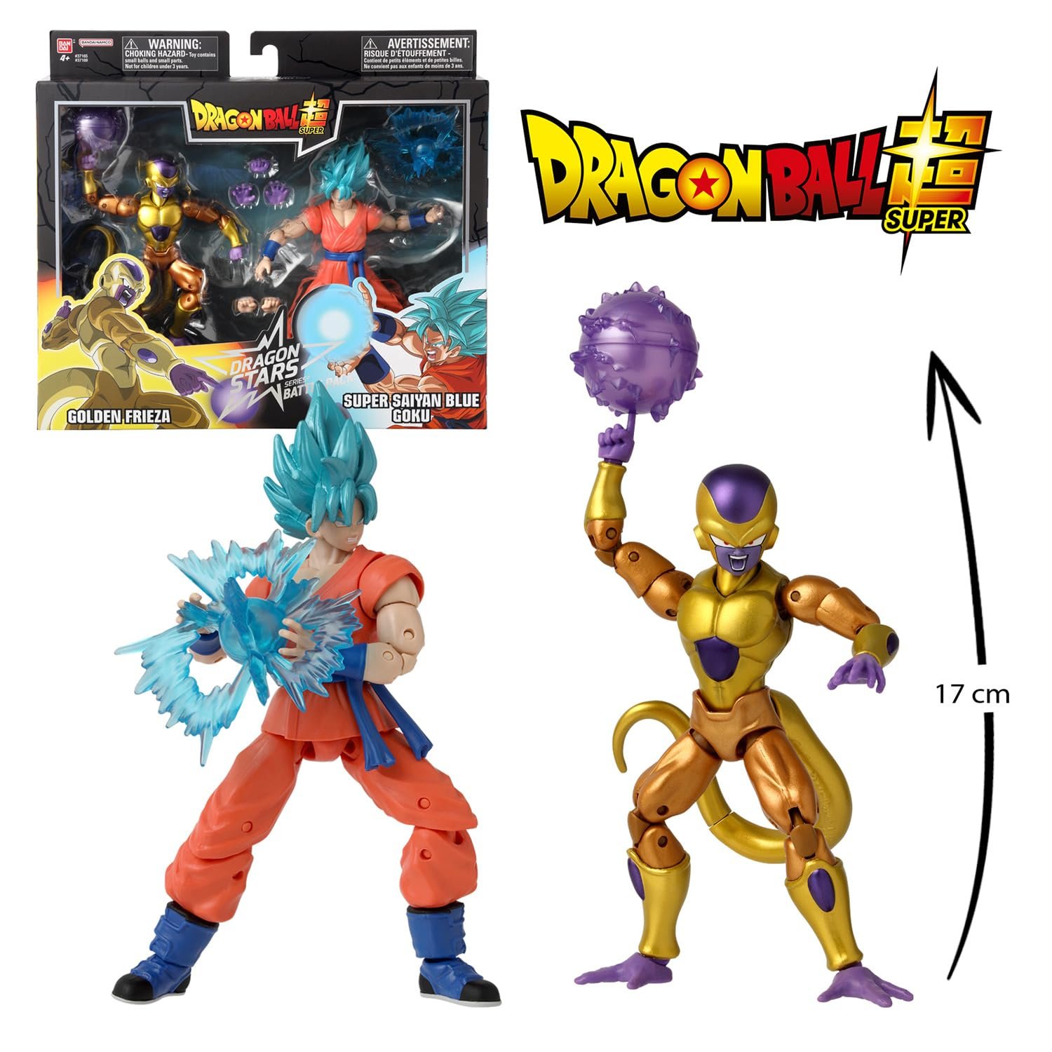 Фігурка Bandai Dragon Ball Super Golden Freezer проти Super Saiyan Blue Goku 17 см, фото №8