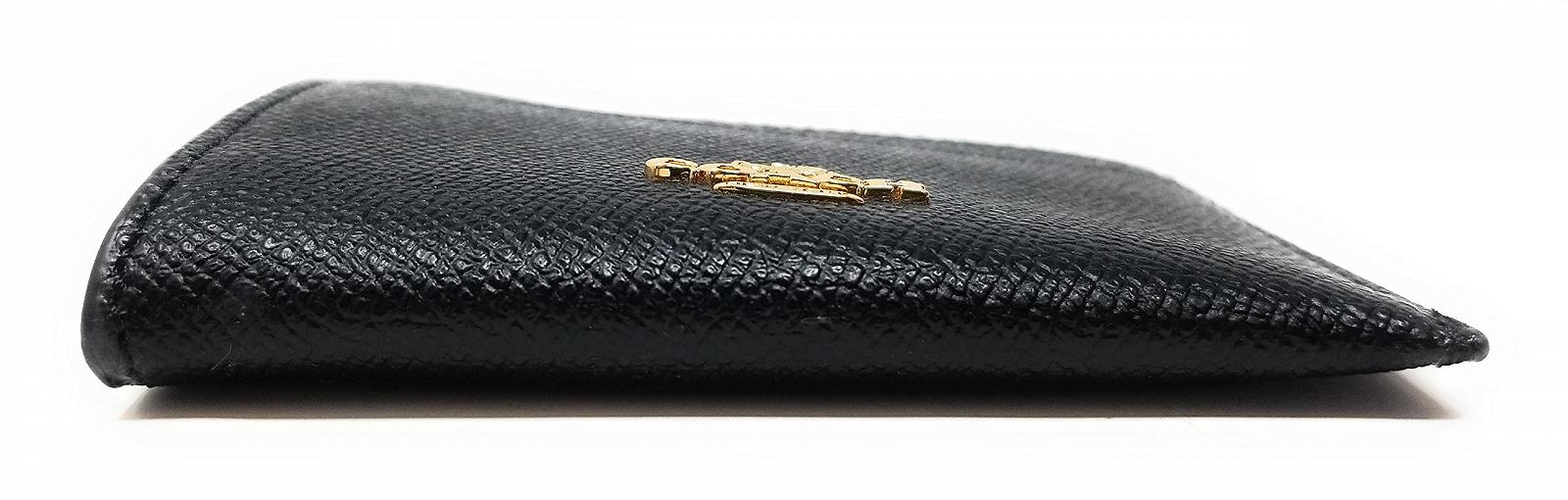 Гаманець COACH Mini Skinny ID Case Crossgrain Leather, чорний, фото №5