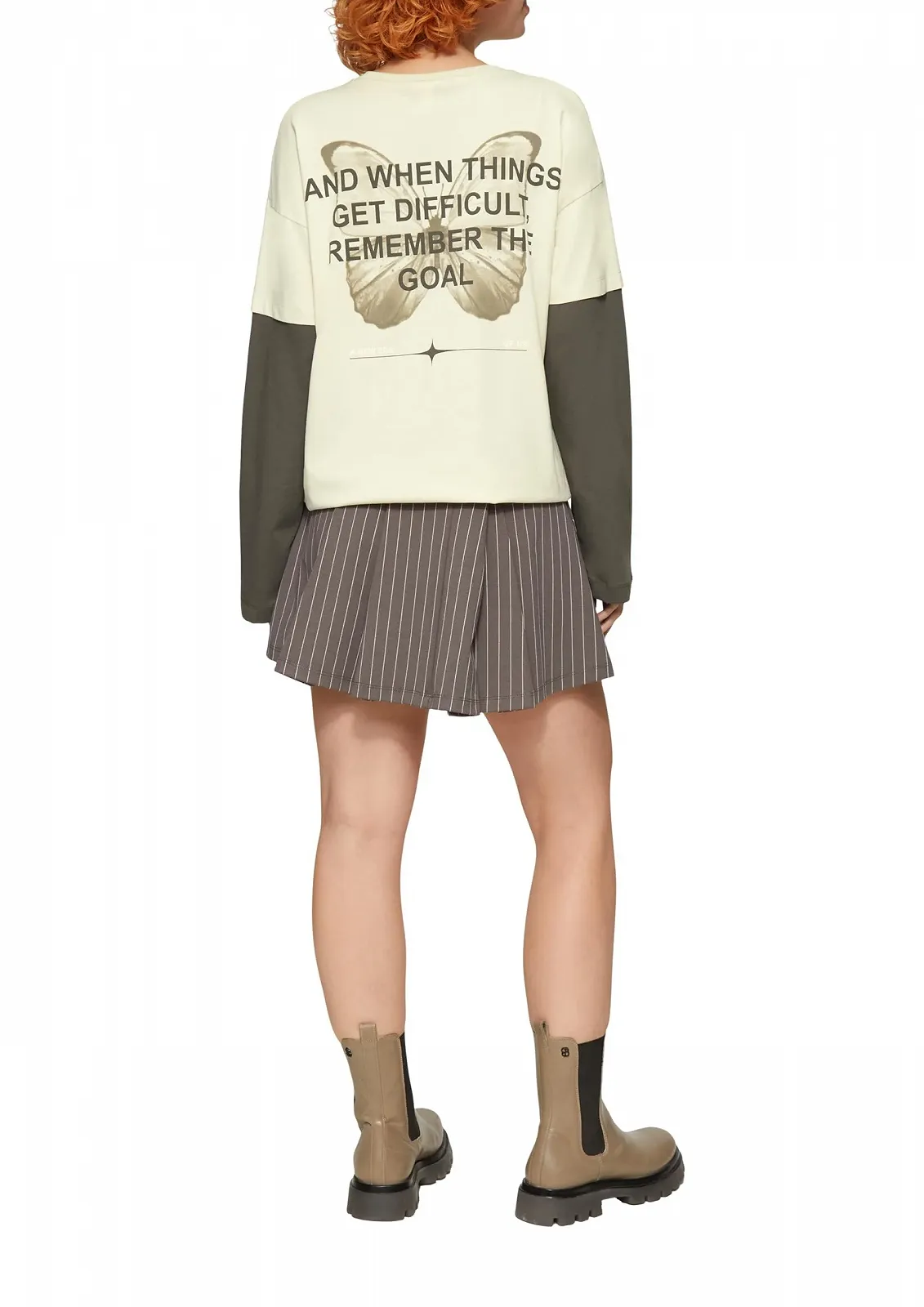 Лонгслив QS Двухслойный С Принтом, фото №4 Лонгслив QS Двухслойный С Принтом, фото №4