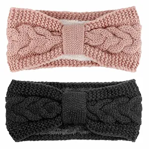 Вязаная повязка на голову DRESHOW Зимняя - Фото 1