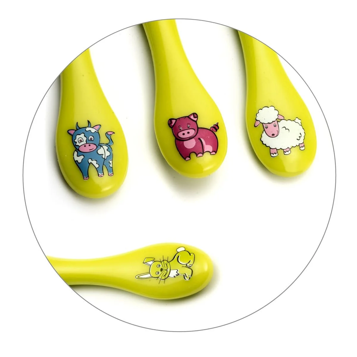 Набор детских столовых приборов AMEFA Enfant Зеленый анис, фото №3 Набор детских столовых приборов AMEFA Enfant Зеленый анис, фото №3