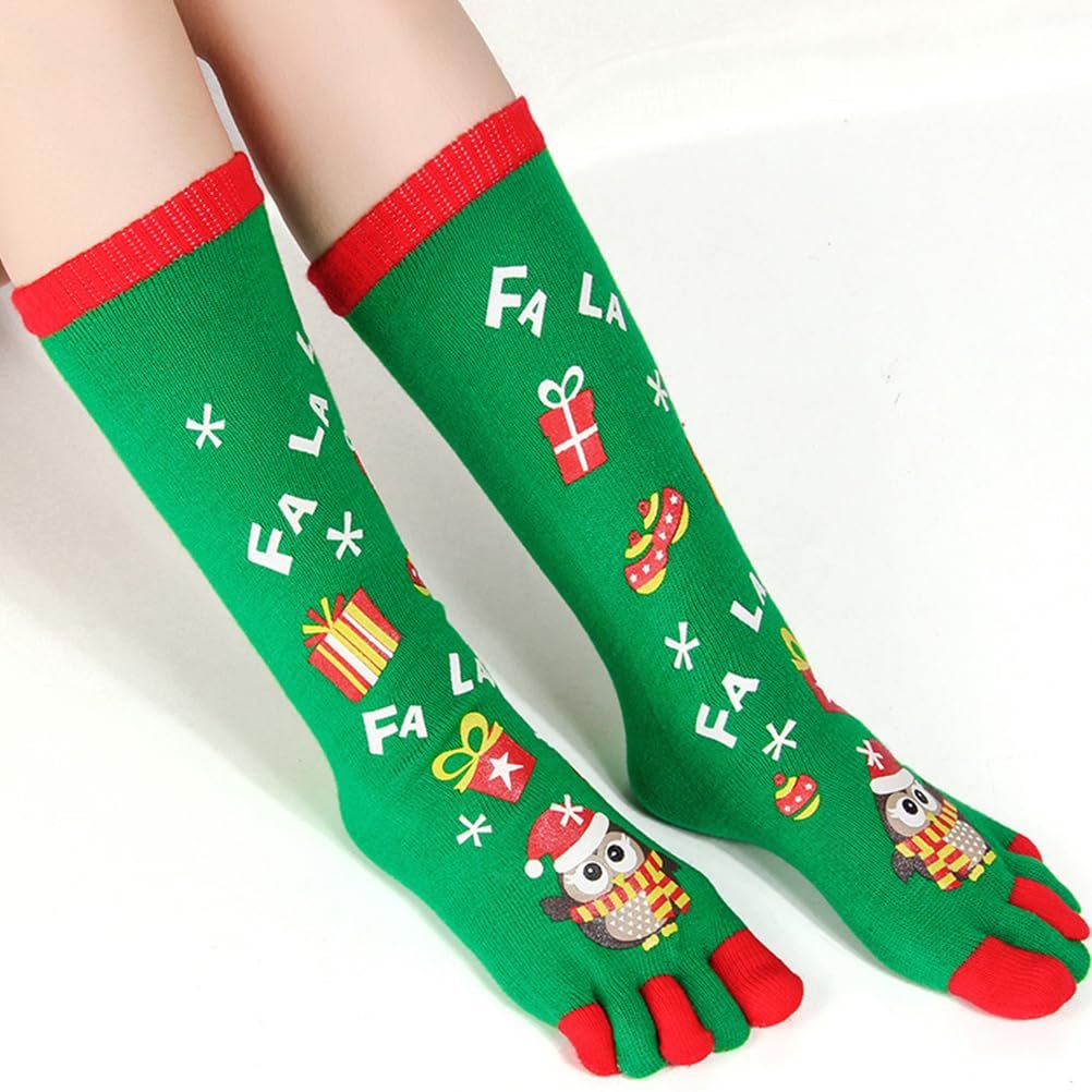 Різдвяні шкарпетки VALICLUD Шкарпетки з пальцями, фото №3