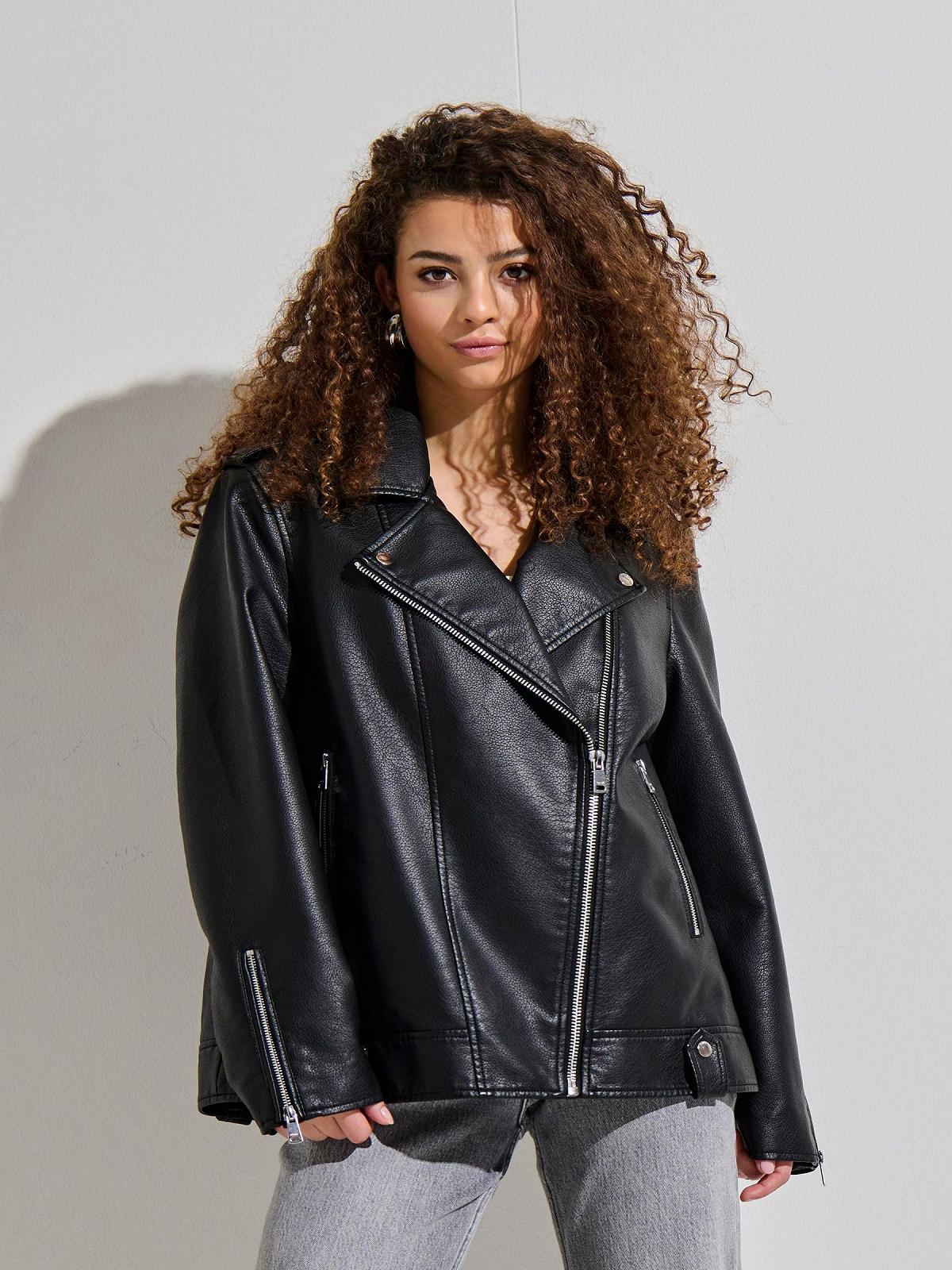 Жіноча куртка ONLY ONLMILLE Шкіряна куртка, фото №3