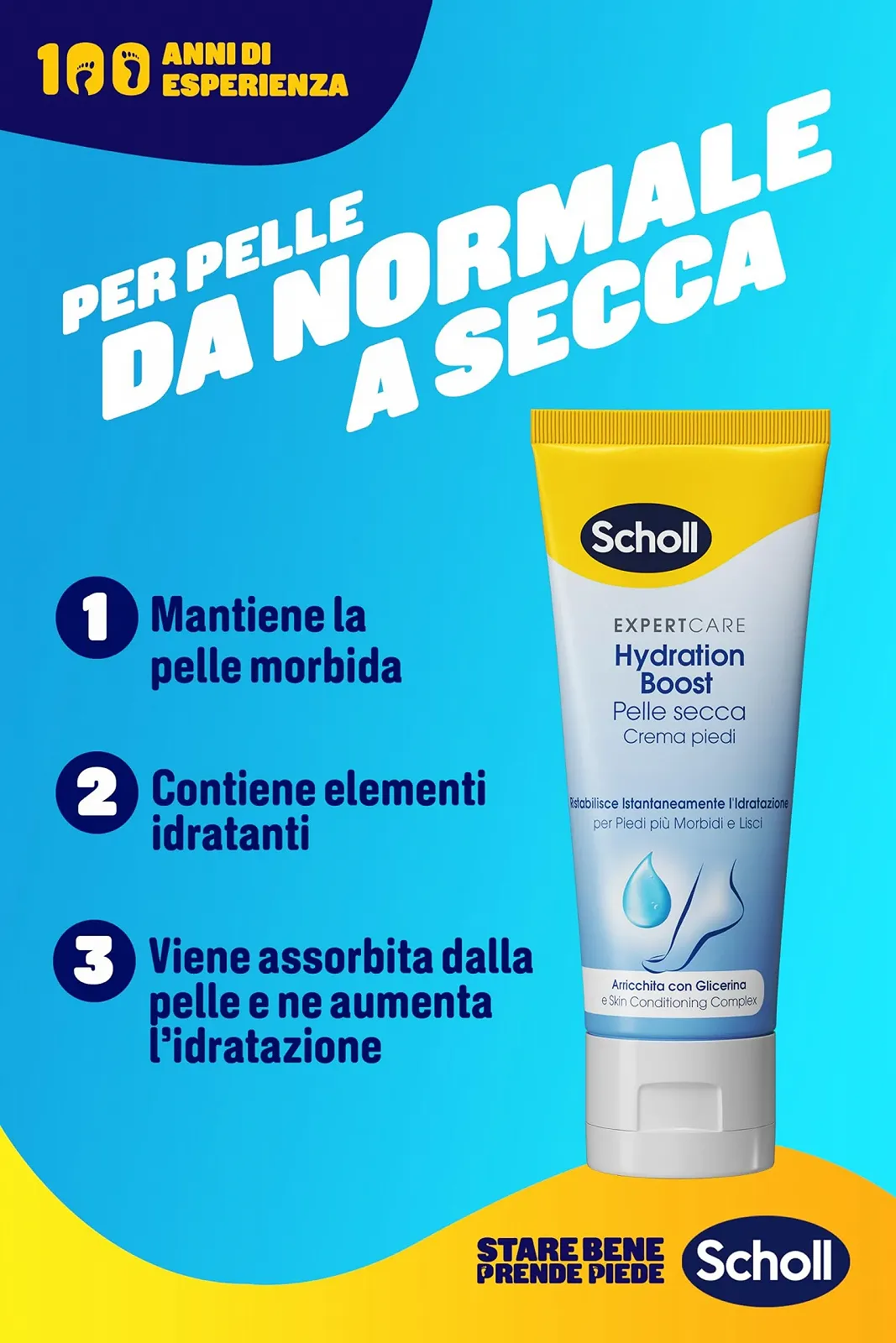 Крем для ног Scholl Hydration Boost с мочевиной и глицерином 75 мл, фото №4