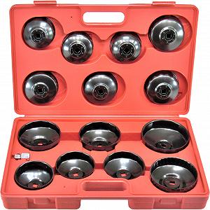 Набір зйомників масляного фільтра 14пред Intertool чашки HT-7204 - Фото 1