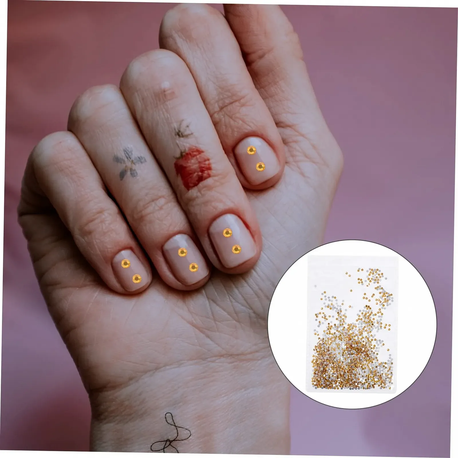 Стразы для ногтей FRCOLOR 3 шт. Хрустальные стеклянные украшения для маникюра для ногтей телефонов блокнотов, фото №4