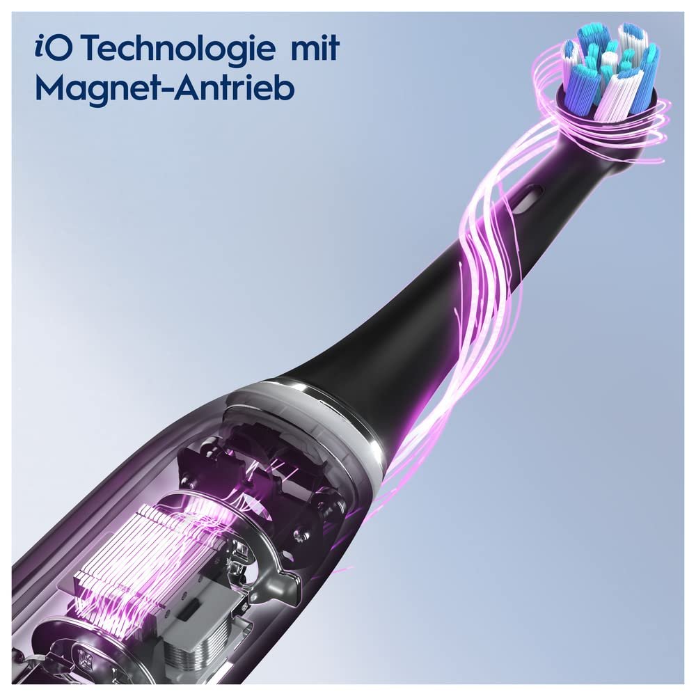 Зубная щетка электрическая Oral-B iO Series 8, 6 режимов чистки, магнитная технология, цветной дисплей, черный оникс, фото №3